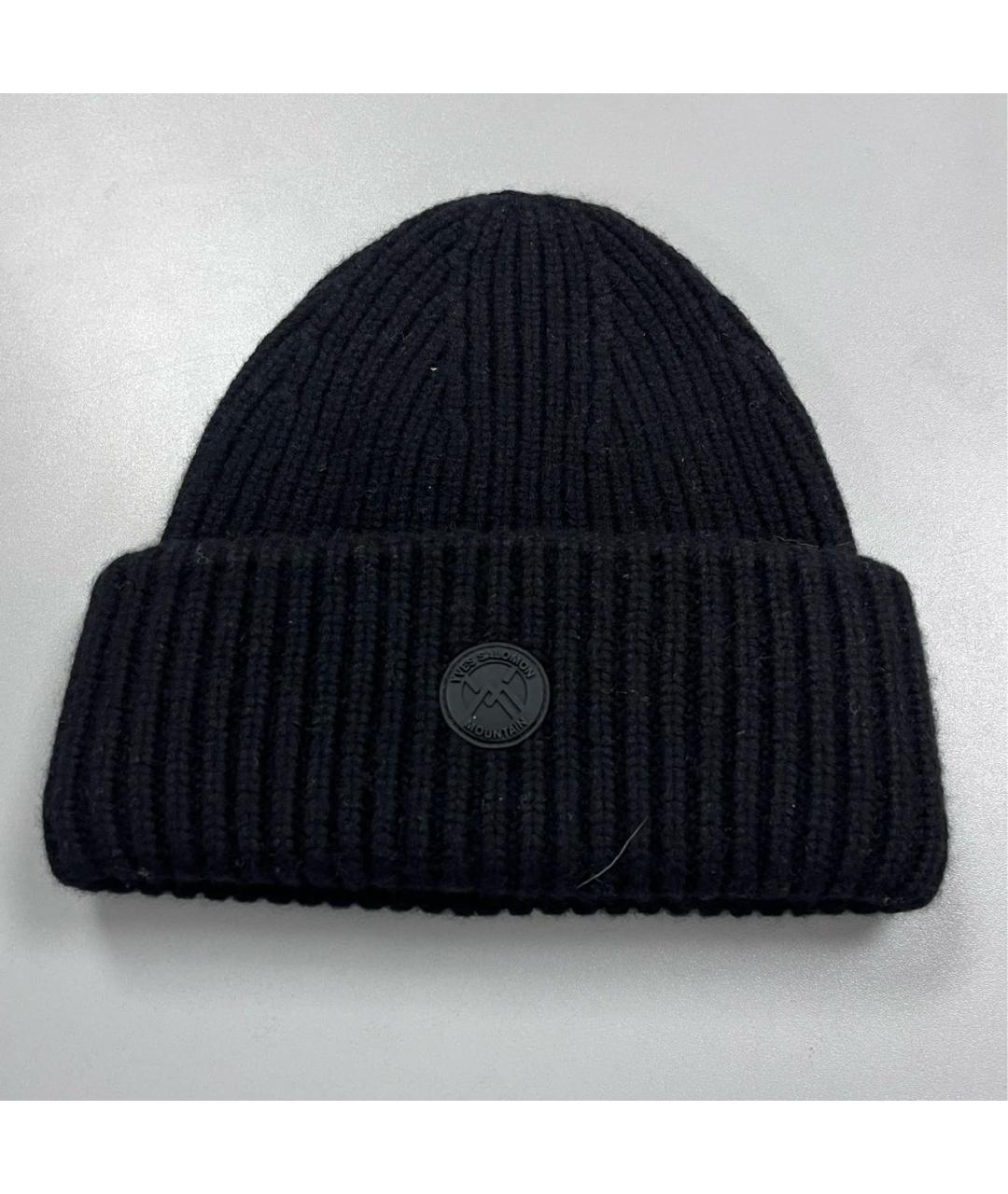 YVES SALOMON Черная шерстяная шапка, фото 3