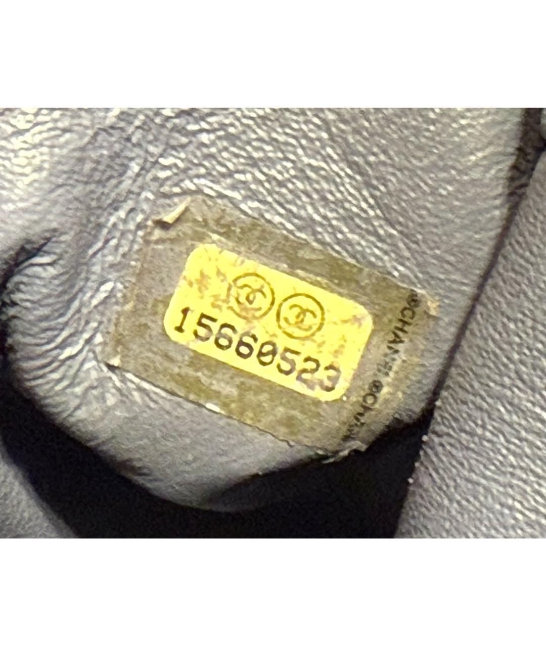 CHANEL Голубая кожаная сумка через плечо, фото 8