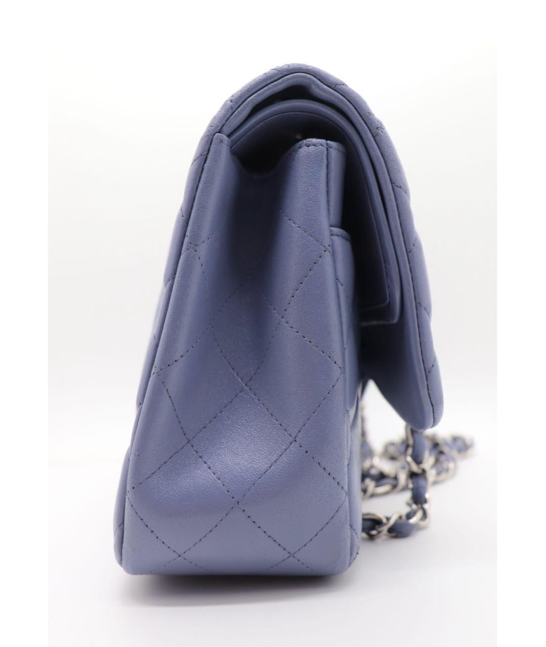 CHANEL Голубая кожаная сумка через плечо, фото 2