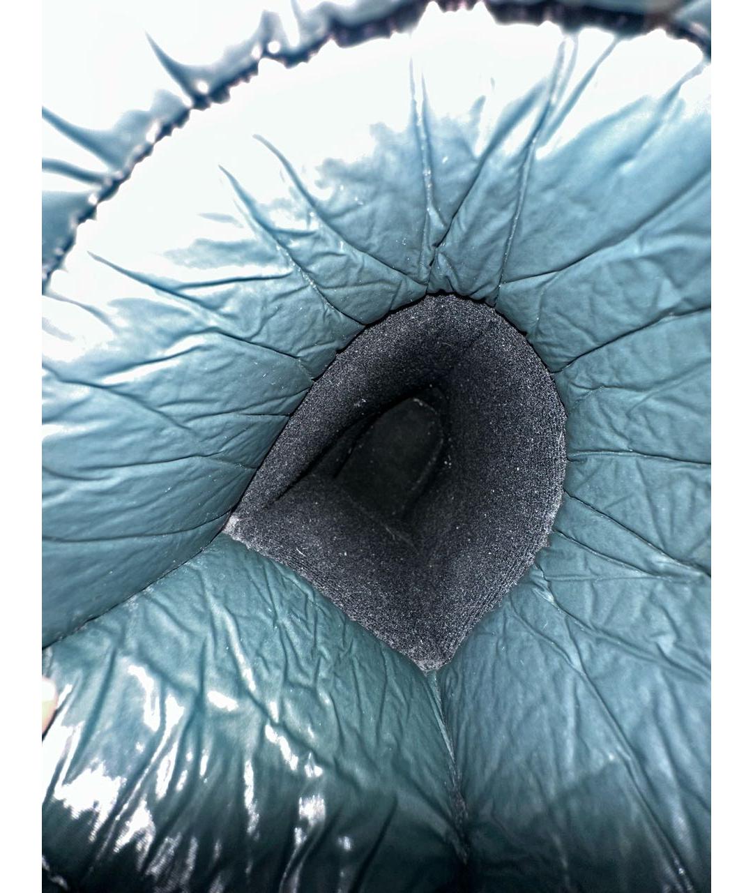 CHRISTIAN DIOR Антрацитовые сапоги из лакированной кожи, фото 8