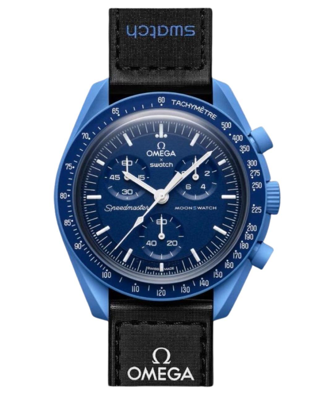 OMEGA Синие керамические часы, фото 1