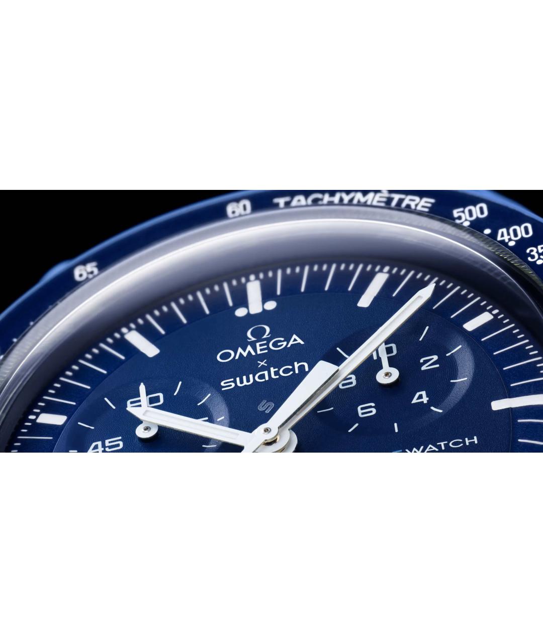 OMEGA Синие керамические часы, фото 4