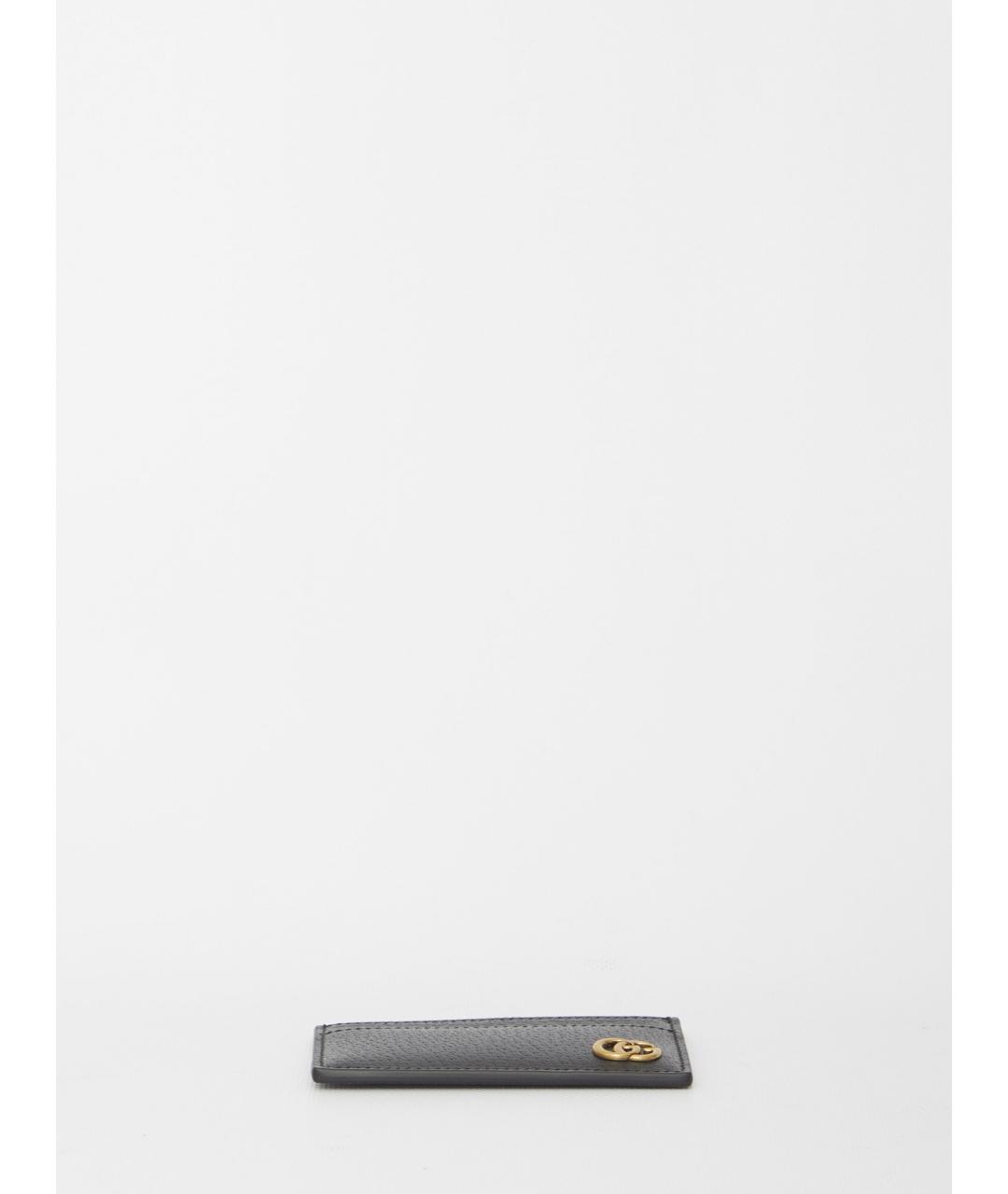 GUCCI Черный кожаный кардхолдер, фото 3