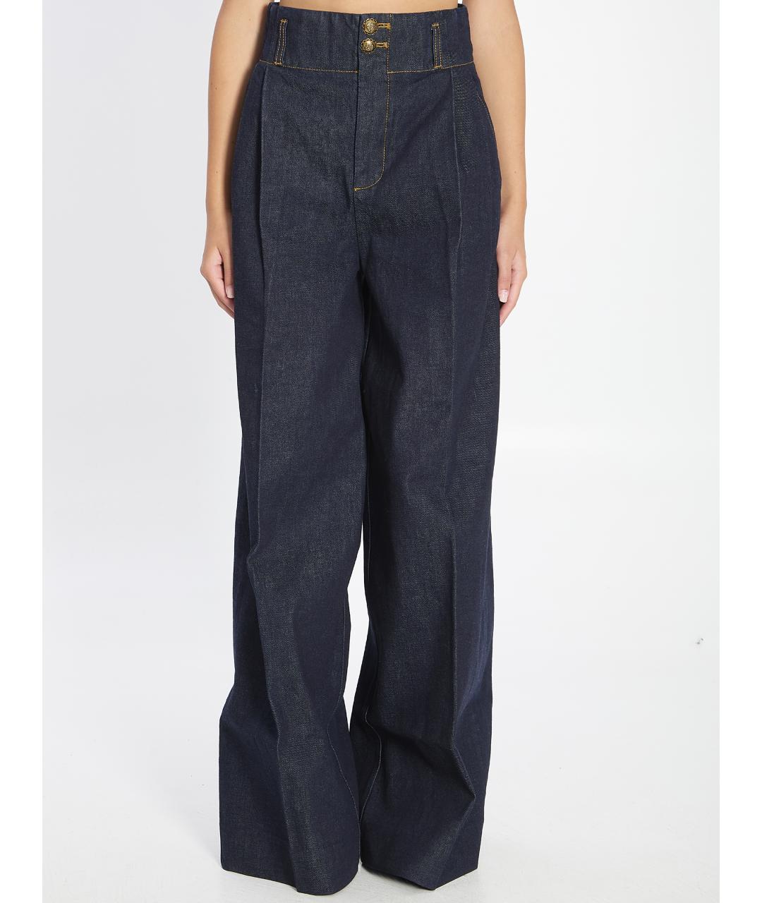 ZIMMERMANN Синие хлопковые прямые джинсы, фото 2