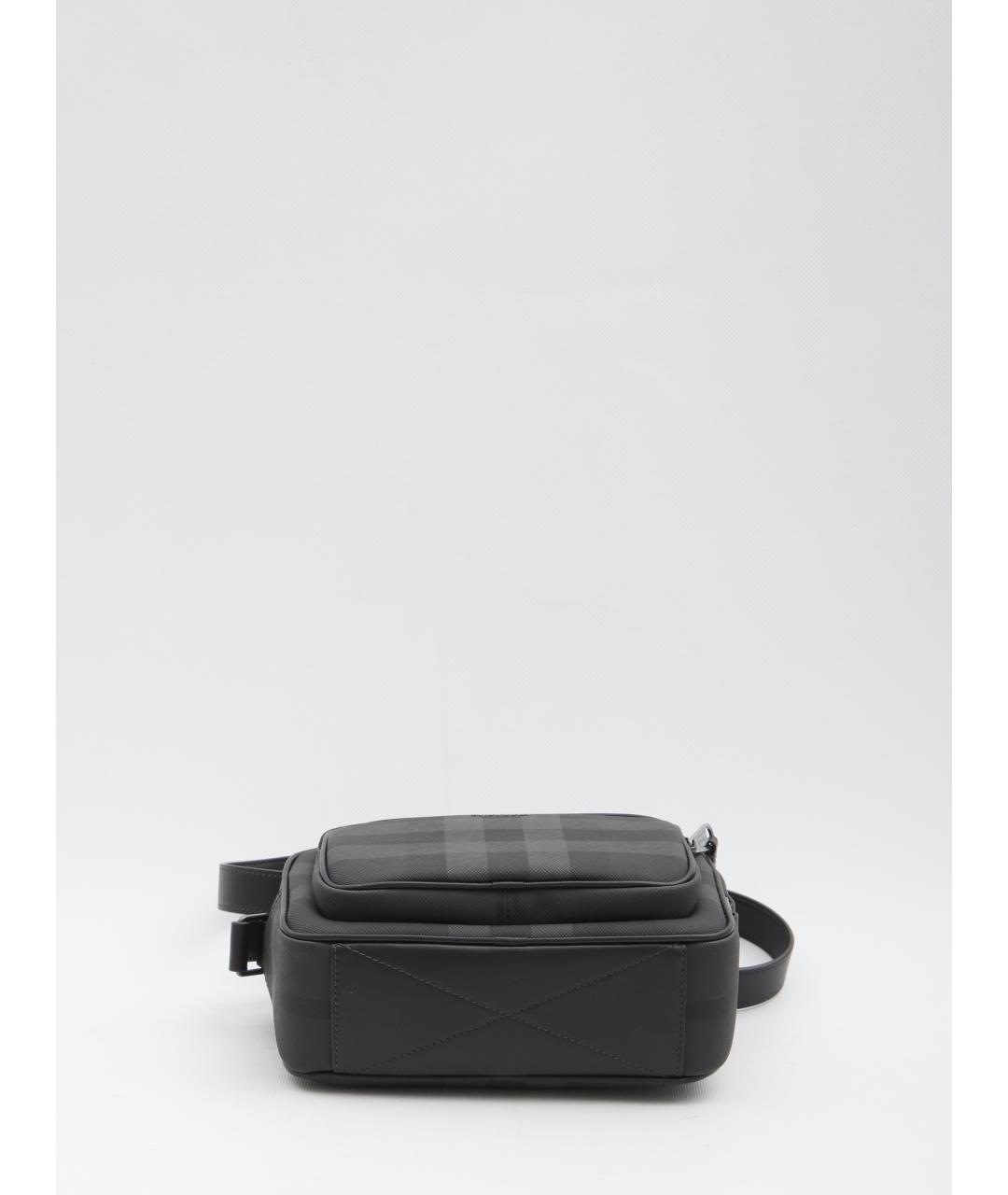 BURBERRY Черная барсетка из искусственной кожи, фото 3