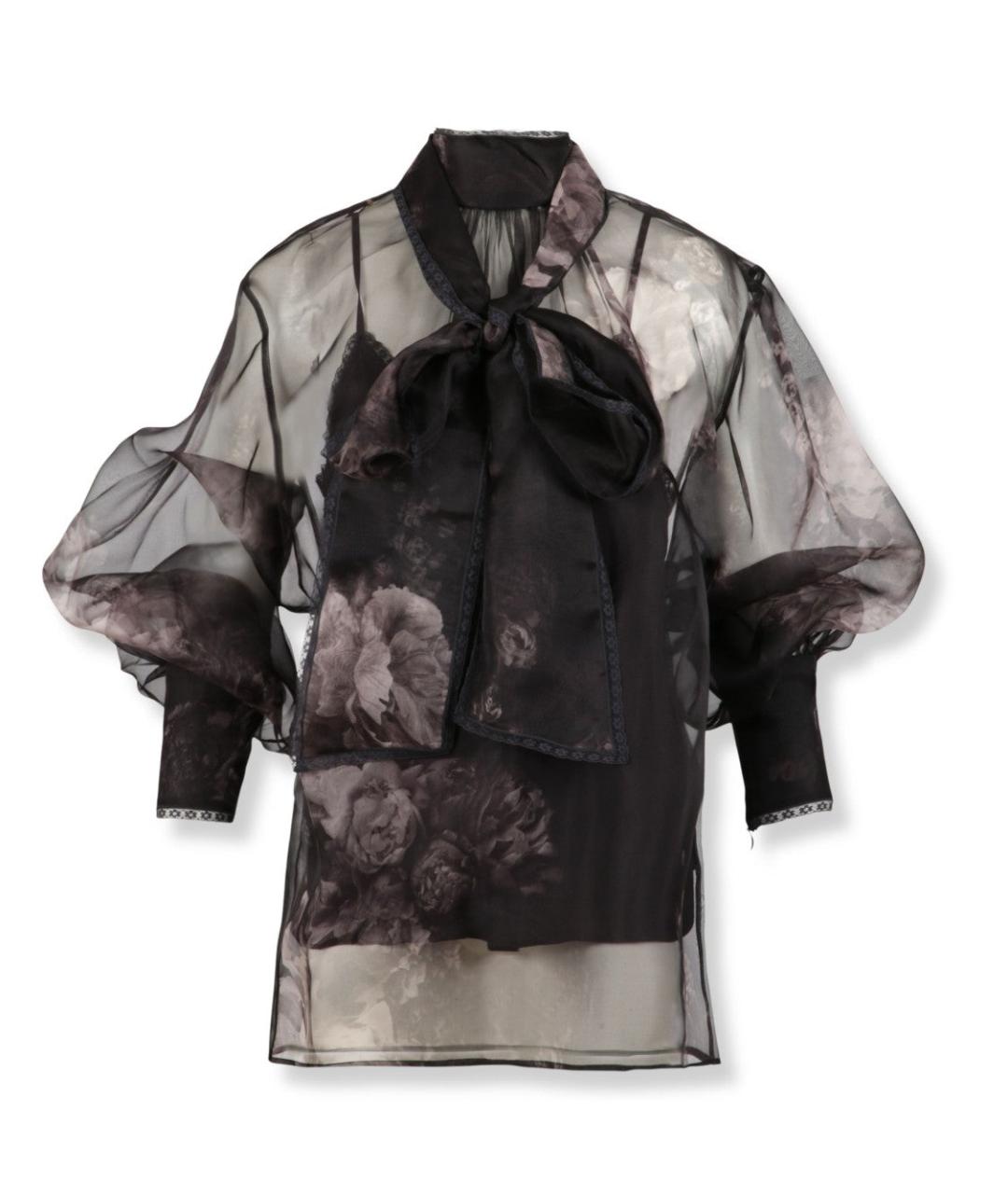 ZIMMERMANN Черная шелковая рубашка, фото 1