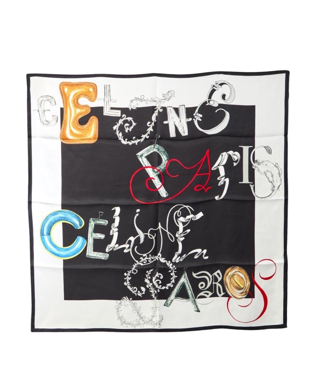 CELINE Мульти шелковый платок, фото 1
