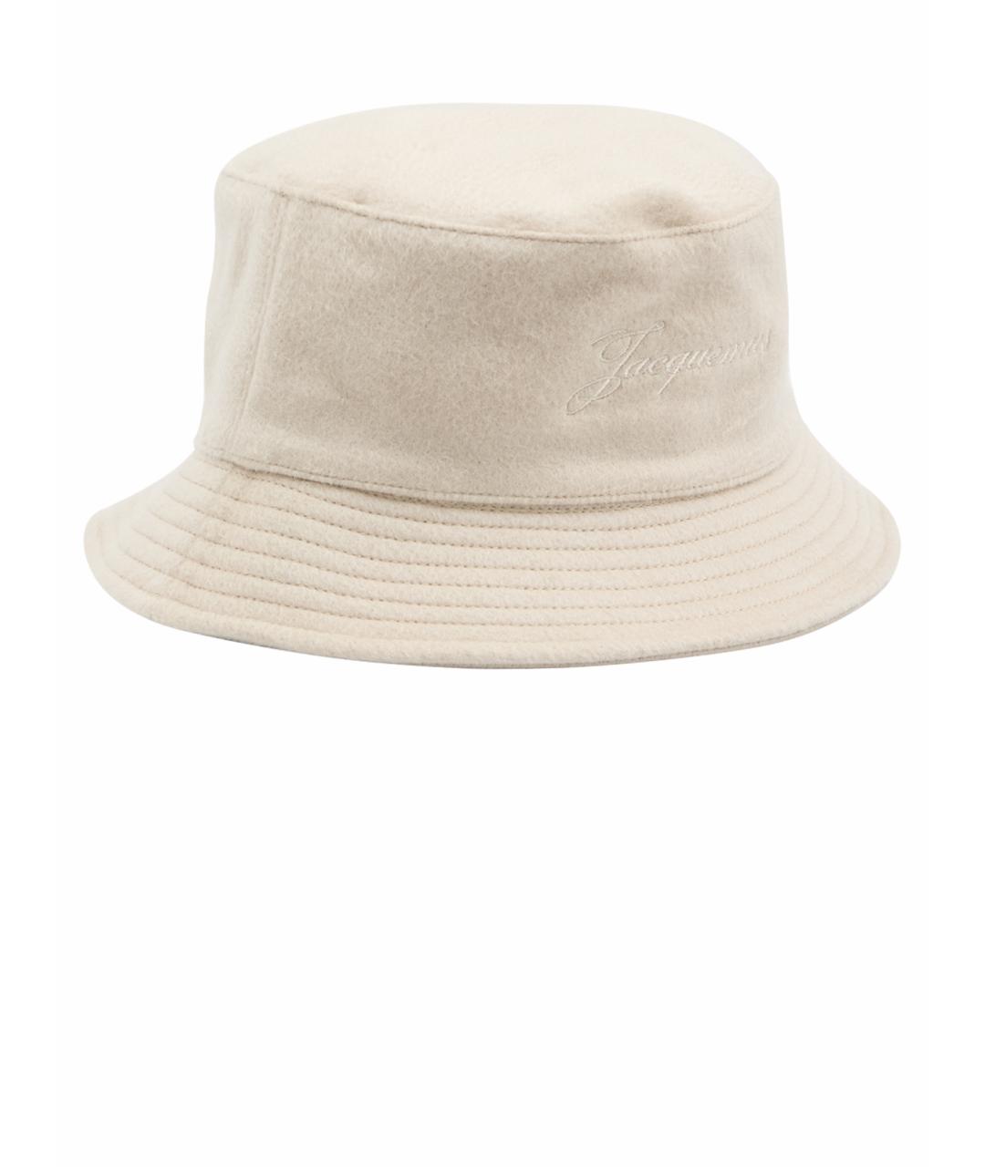JACQUEMUS Бежевая шерстяная панама, фото 1