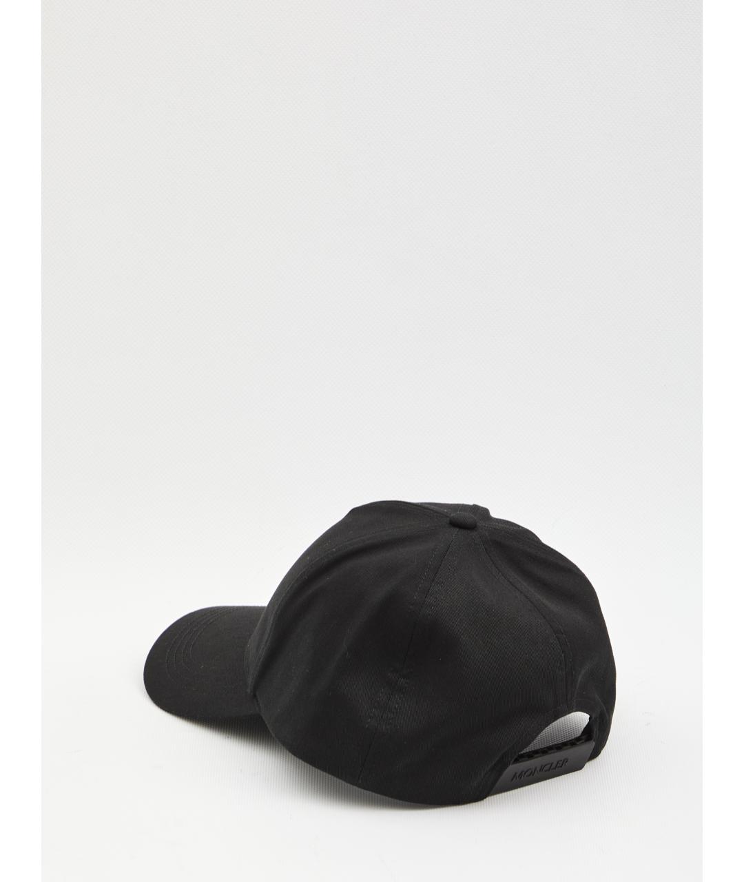 MONCLER Черная хлопковая кепка/бейсболка, фото 3