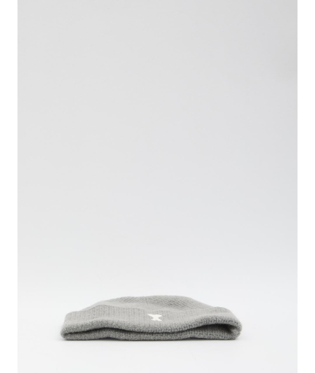 Ami Paris Серая шерстяная шапка, фото 3