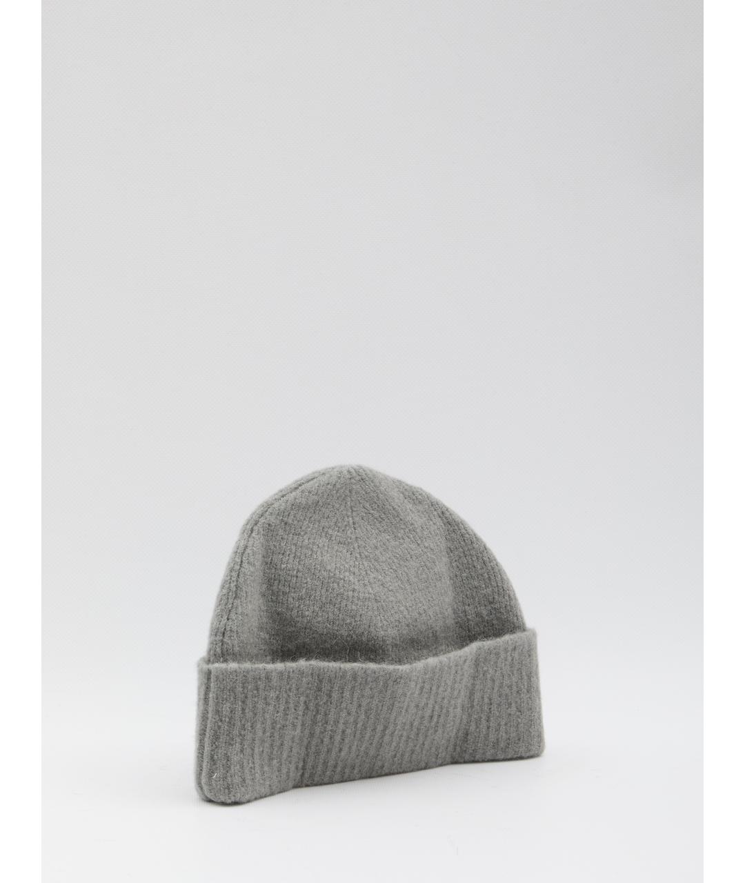 Ami Paris Серая шерстяная шапка, фото 2