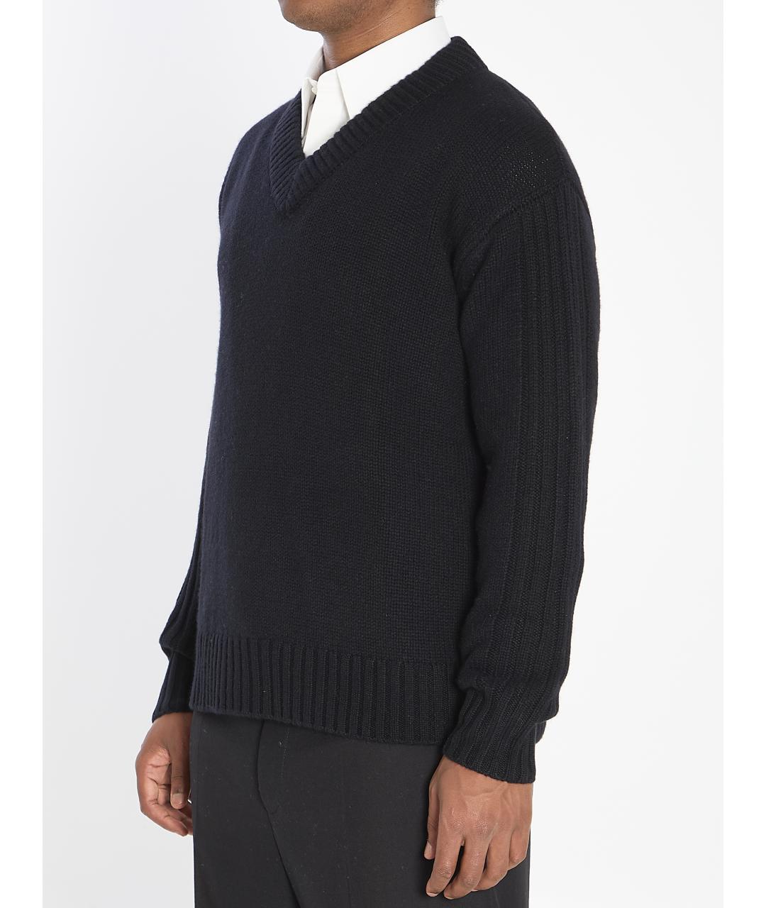 LISA YANG Черный кашемировый джемпер / свитер, фото 2