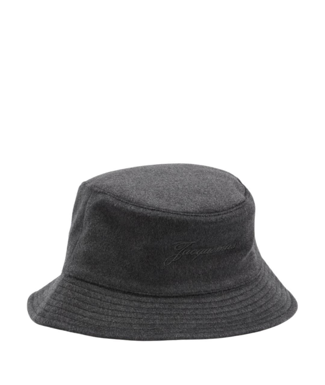 JACQUEMUS Серая шерстяная шляпа, фото 1