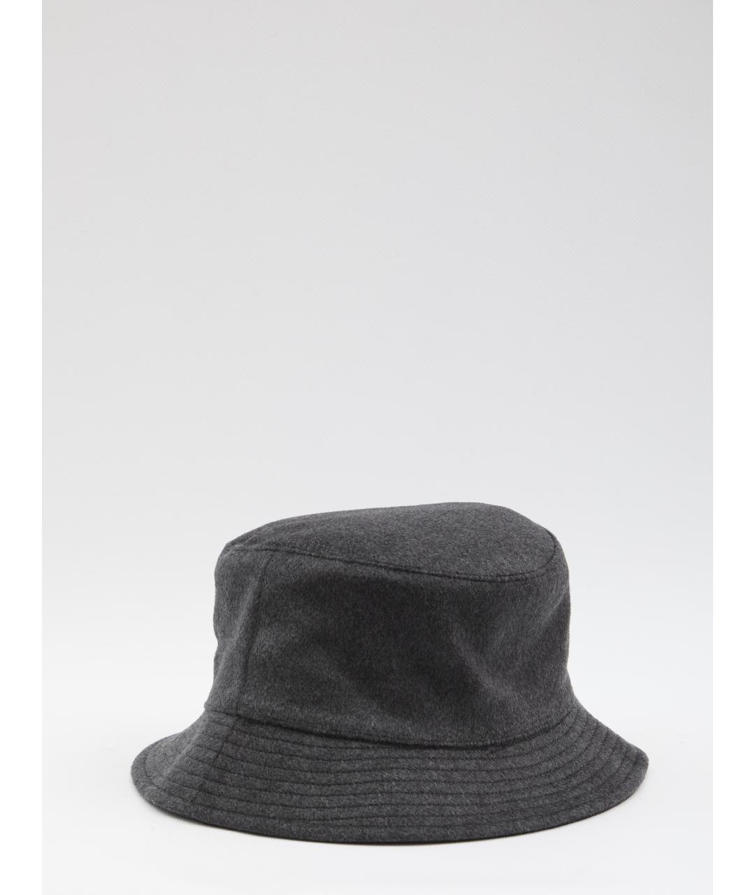 JACQUEMUS Серая шерстяная шляпа, фото 2