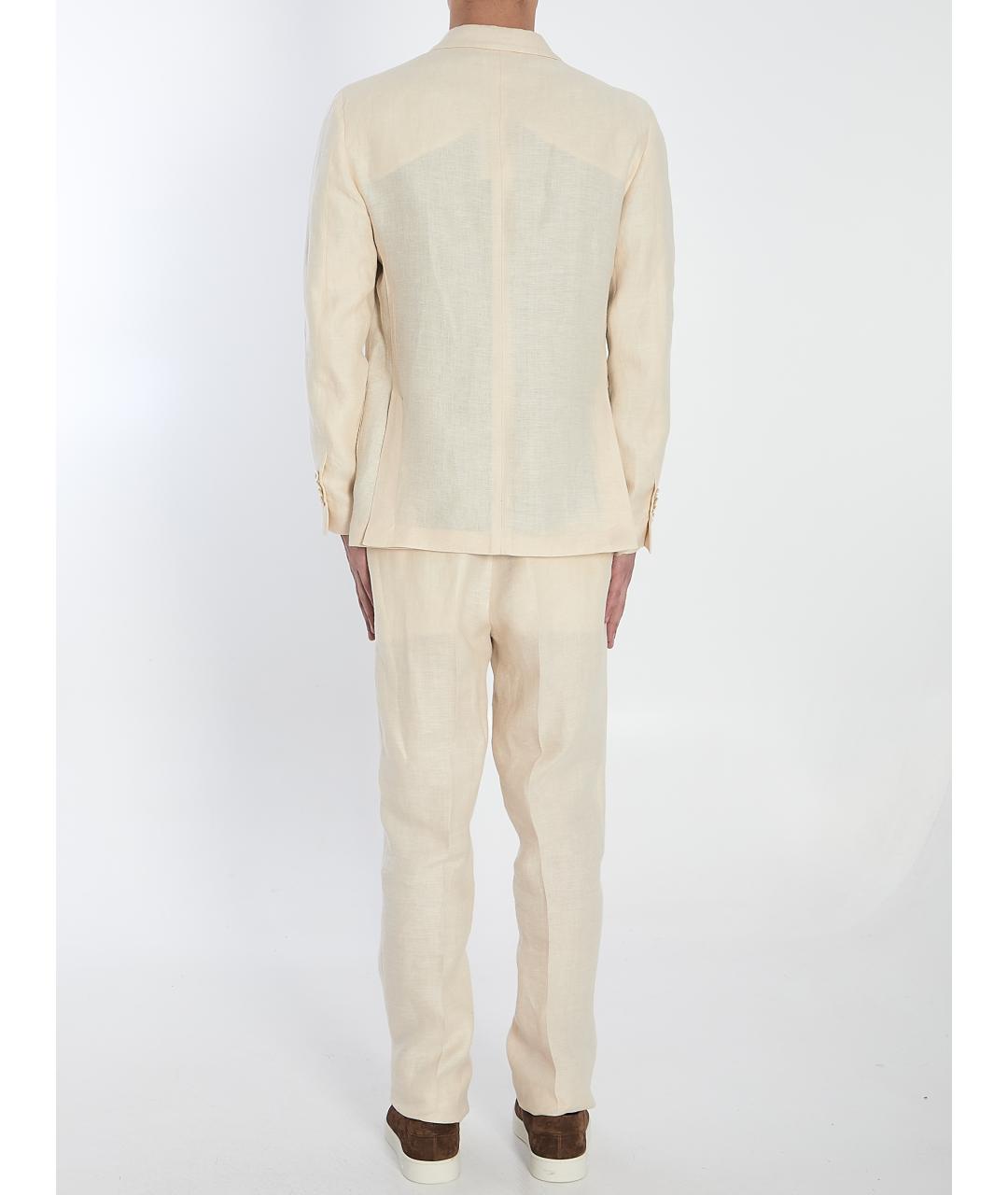 LARDINI Бежевый классический костюм, фото 4