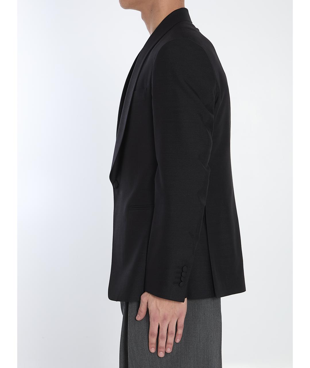 LARDINI Черный вискозный пиджак, фото 4