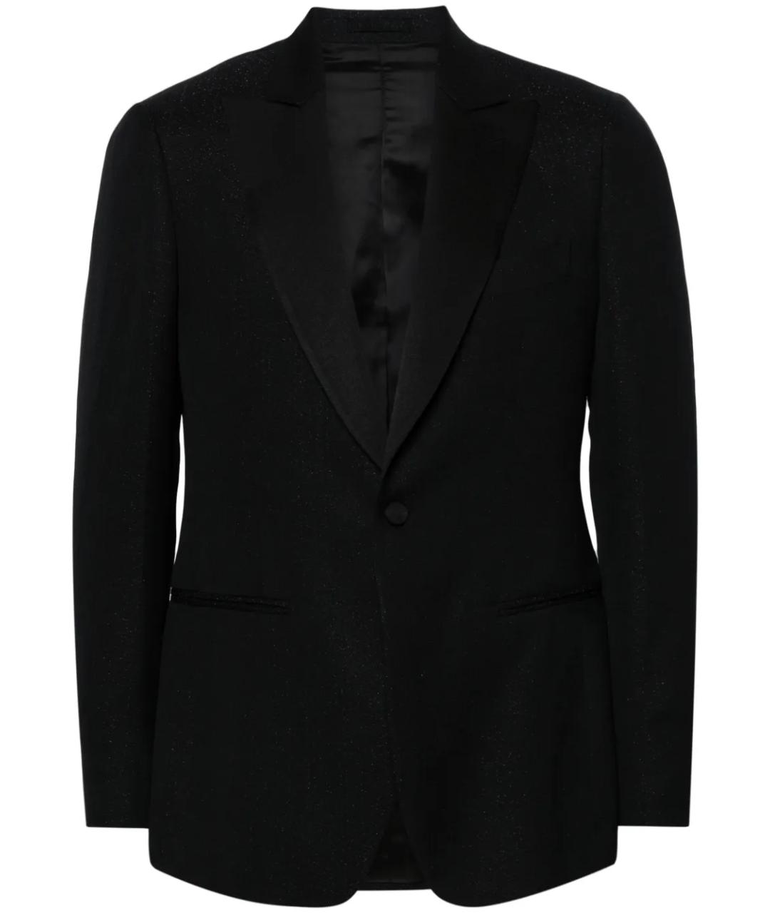 LARDINI Черный вискозный пиджак, фото 1