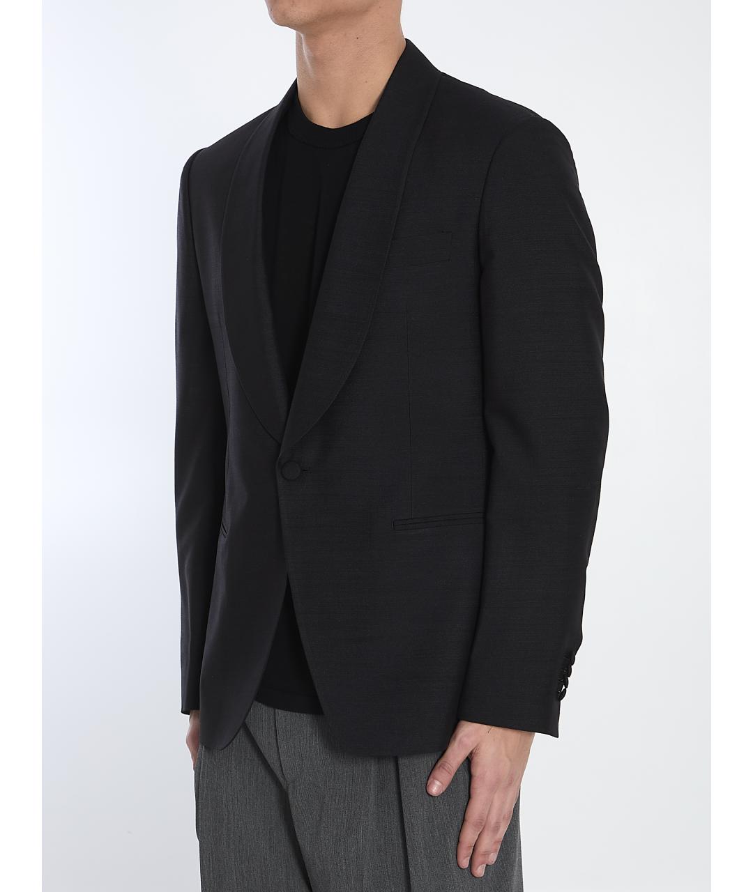 LARDINI Черный вискозный пиджак, фото 3