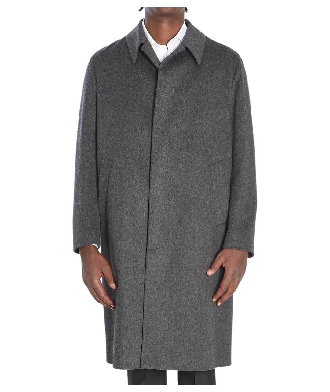 LARDINI Серое шерстяное пальто, фото 1