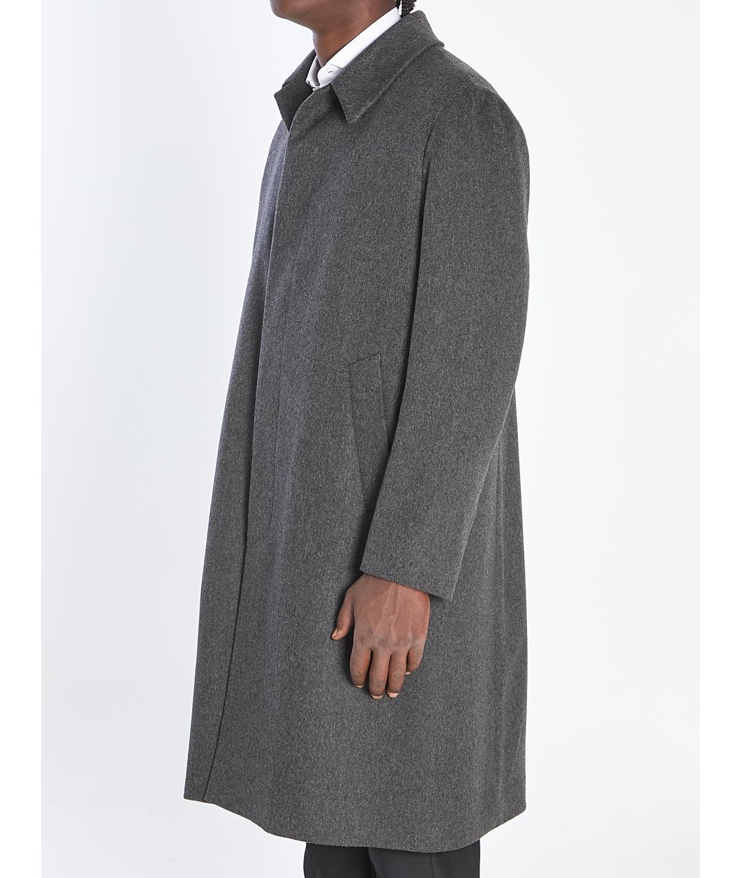 LARDINI Серое шерстяное пальто, фото 2