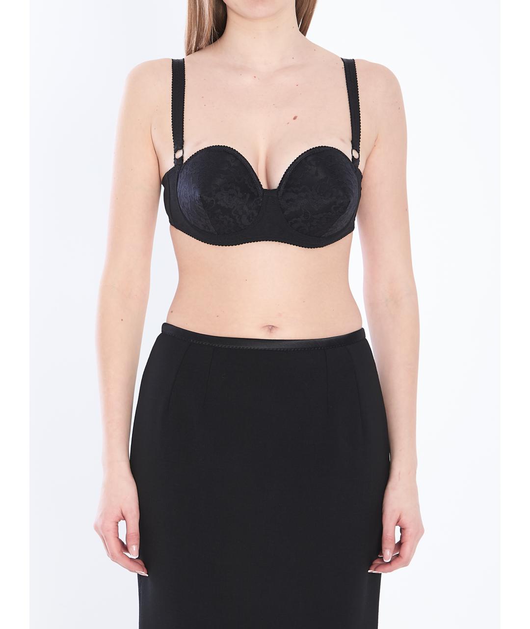 DOLCE&GABBANA Черная полиэстеровая футболка, фото 5