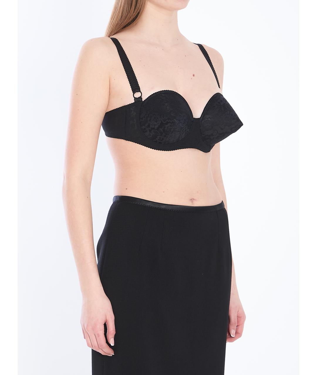 DOLCE&GABBANA Черная полиэстеровая футболка, фото 2