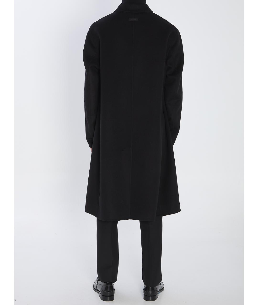 LARDINI Черное шерстяное пальто, фото 5