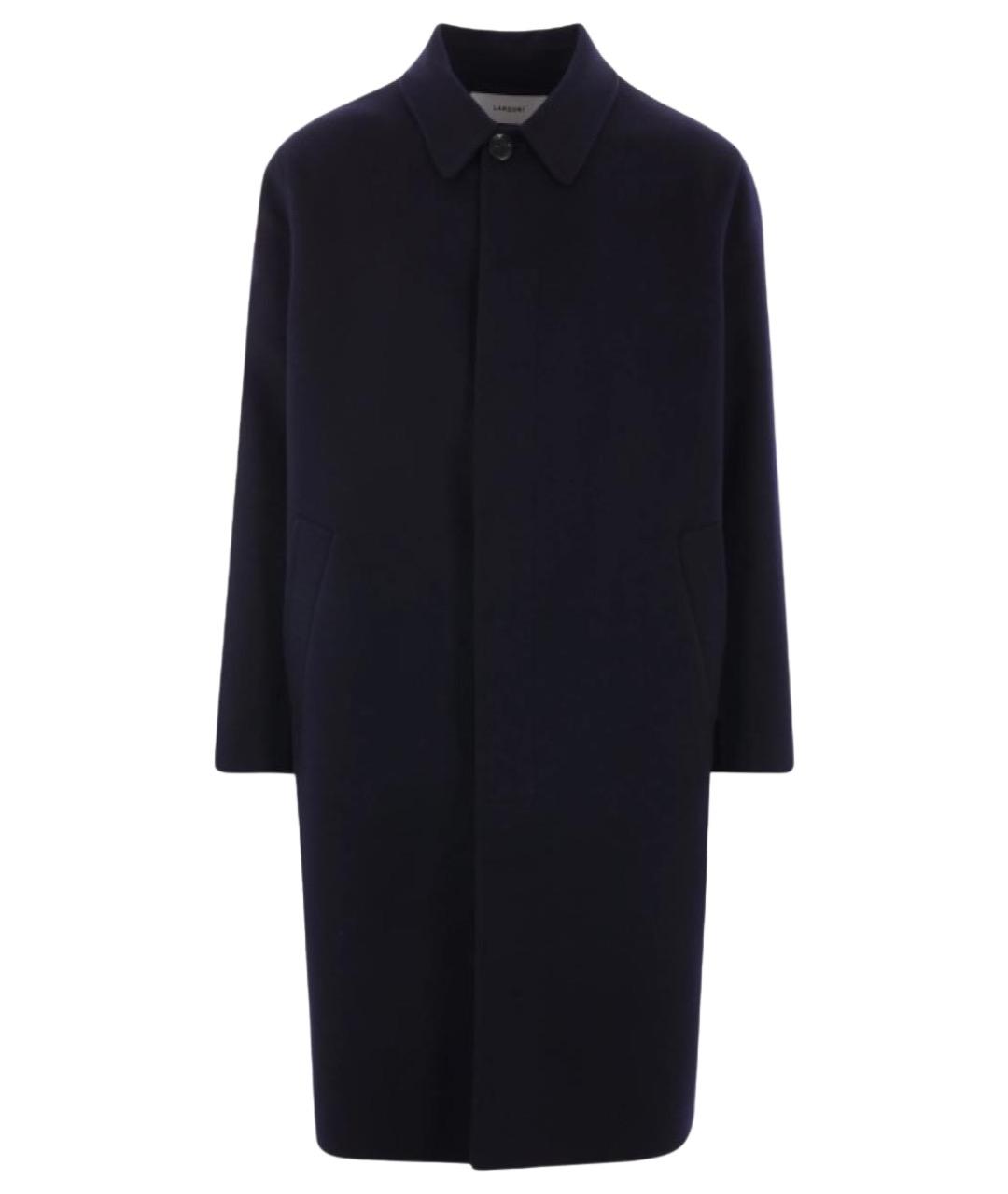 LARDINI Черное шерстяное пальто, фото 1