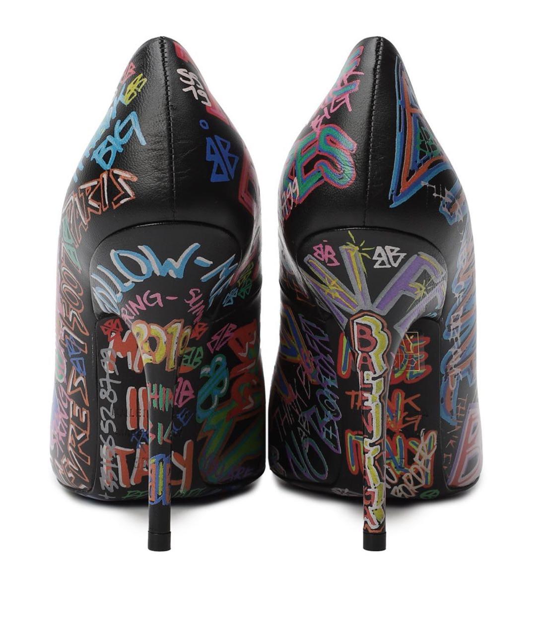 BALENCIAGA Мульти кожаные туфли, фото 3