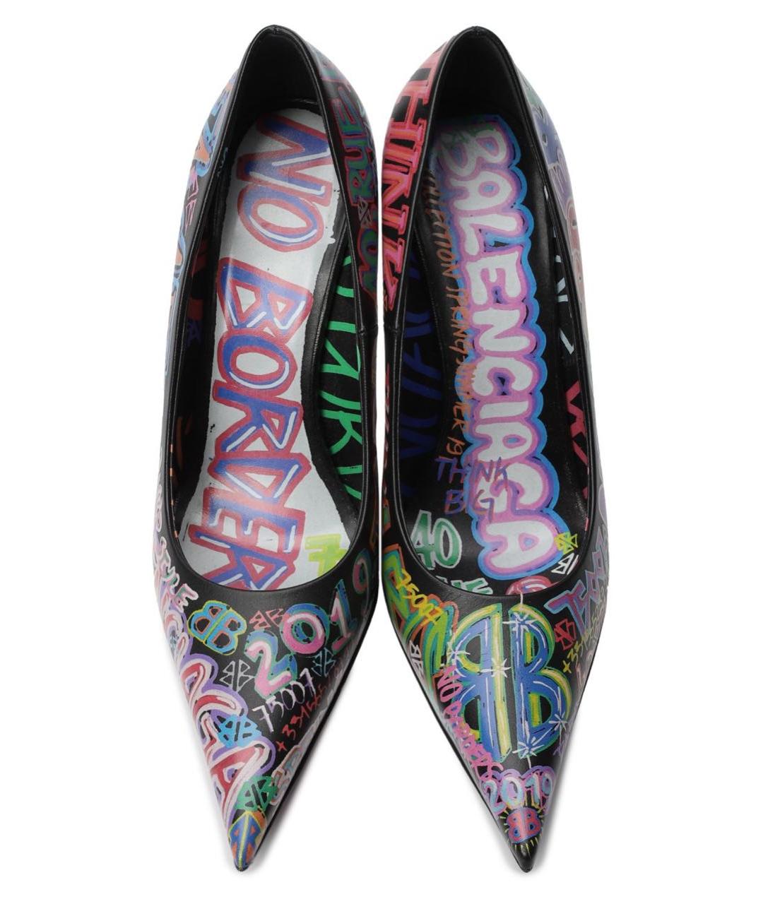 BALENCIAGA Мульти кожаные туфли, фото 2