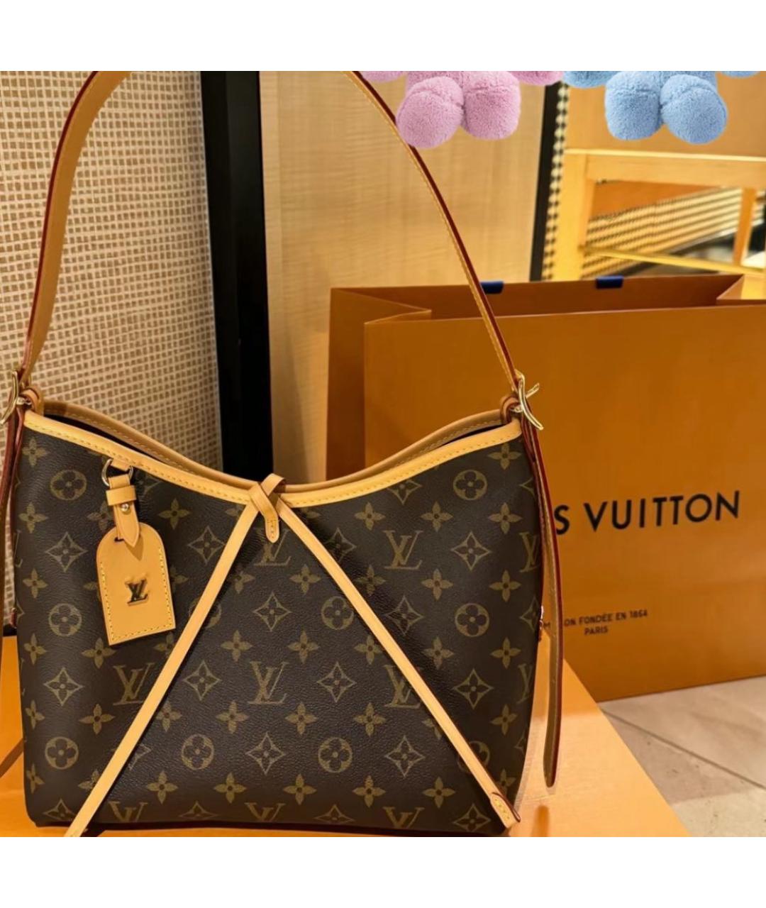LOUIS VUITTON Коричневая сумка через плечо, фото 3