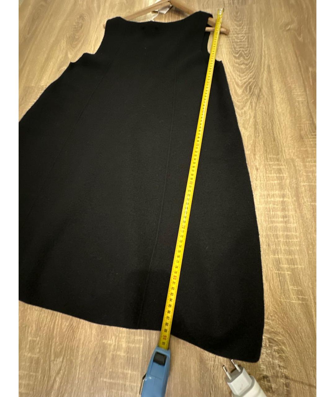 COS Черное шерстяное повседневное платье, фото 7