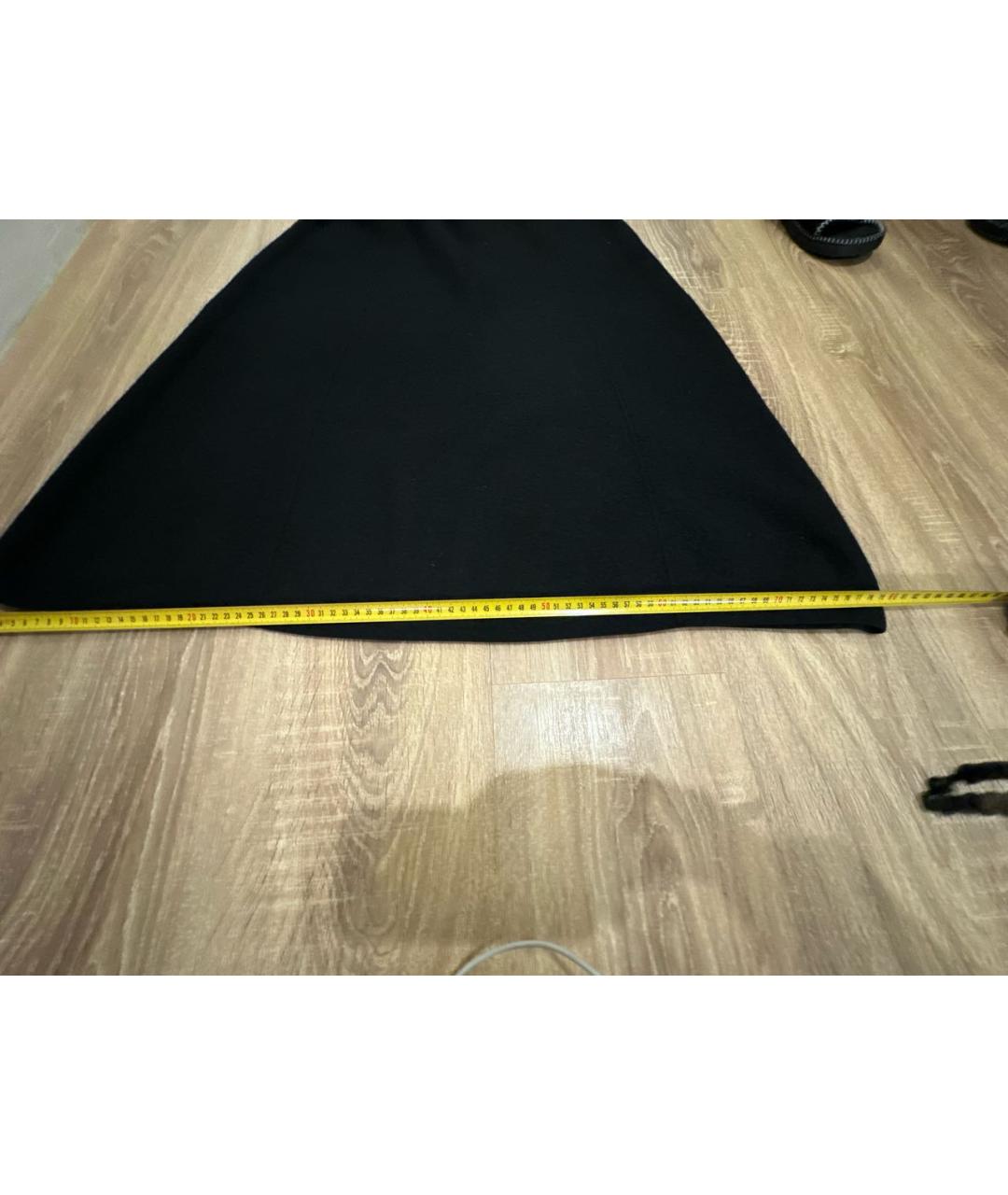 COS Черное шерстяное повседневное платье, фото 8