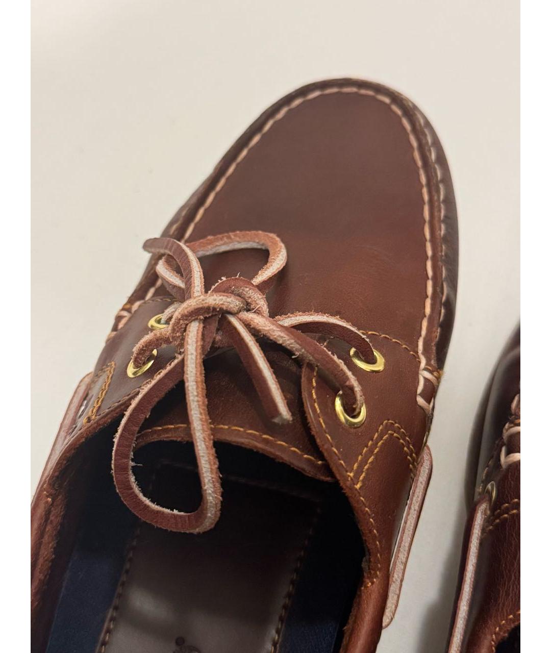 TIMBERLAND Коричневые кожаные лоферы, фото 7