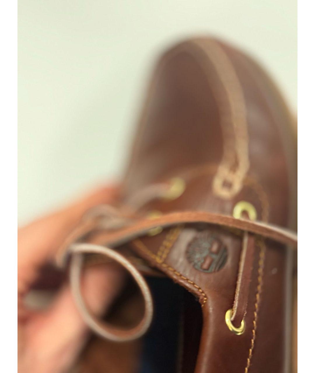 TIMBERLAND Коричневые кожаные лоферы, фото 5