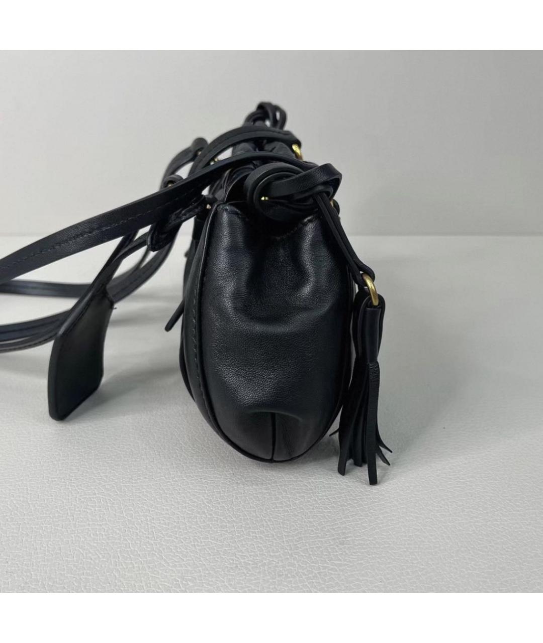 MIU MIU Черная кожаная сумка с короткими ручками, фото 4