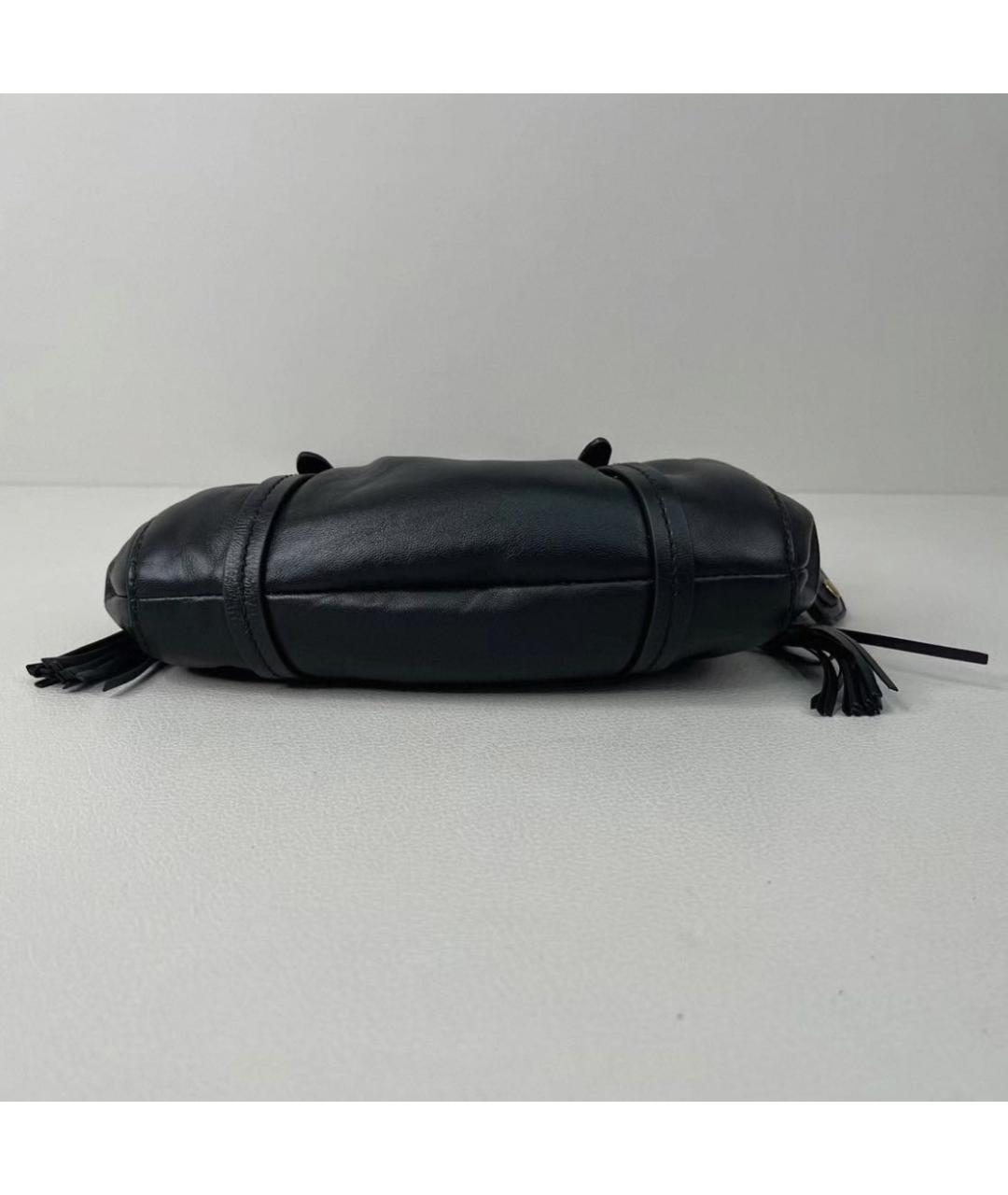 MIU MIU Черная кожаная сумка с короткими ручками, фото 5