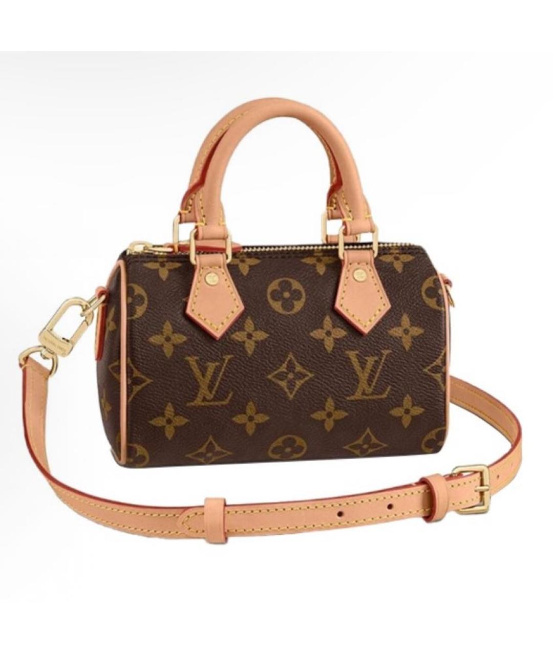 LOUIS VUITTON Коричневая сумка с короткими ручками, фото 2