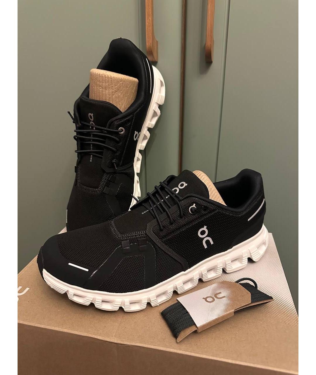 ON Черные текстильные низкие кроссовки / кеды, фото 5