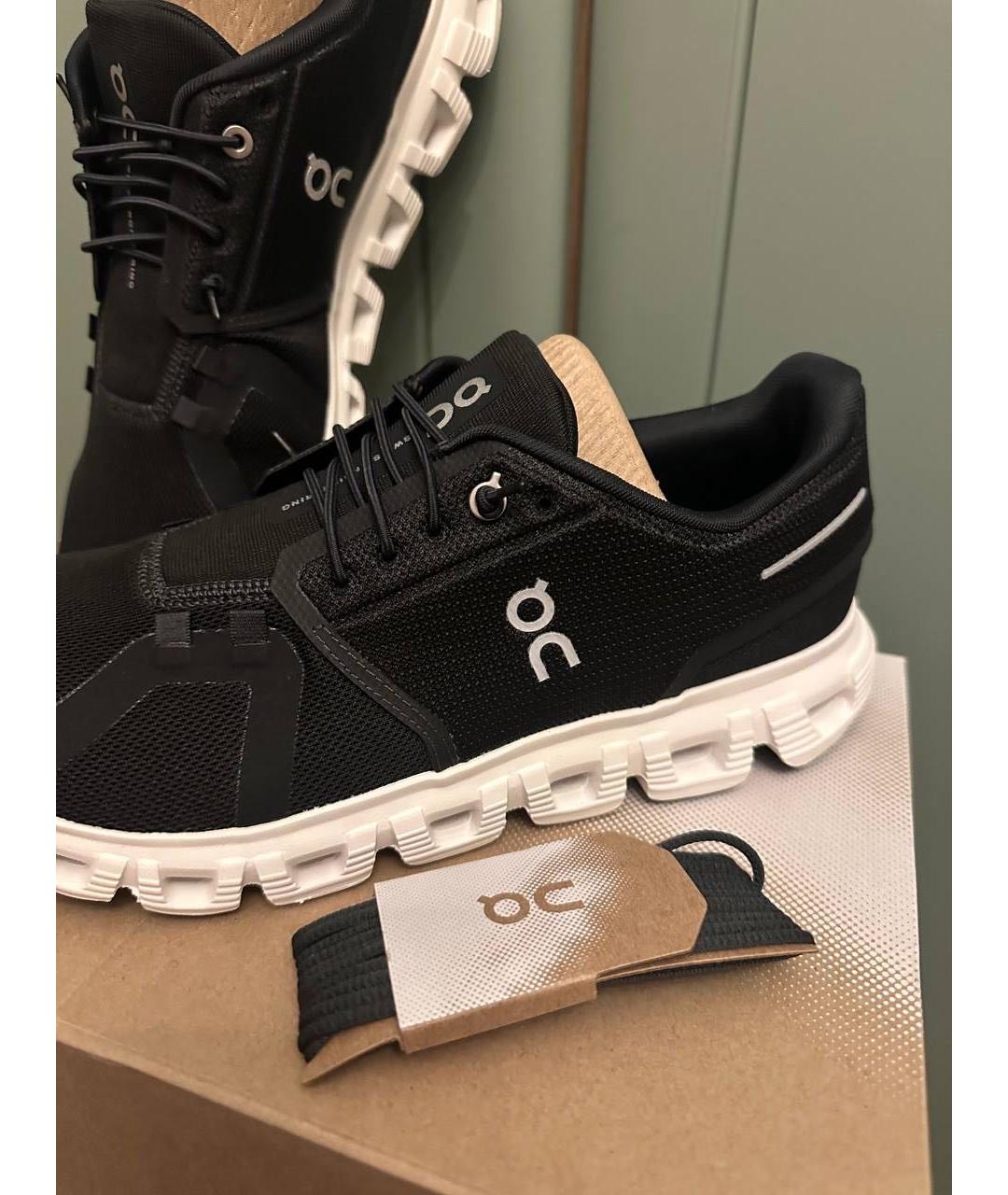 ON Черные текстильные низкие кроссовки / кеды, фото 6