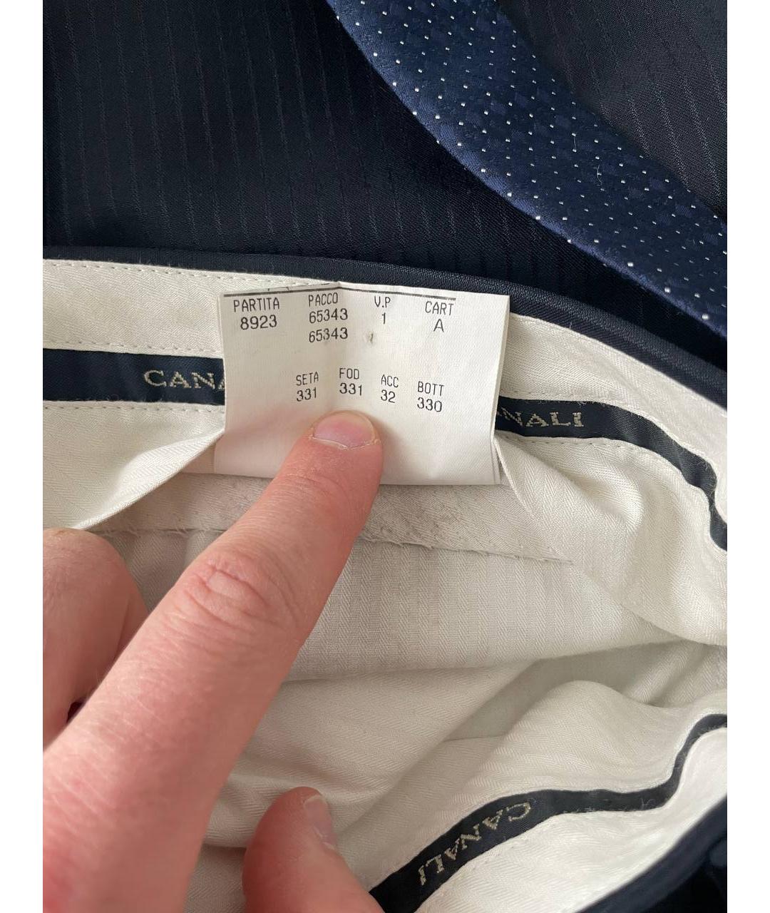 CANALI Черный классический костюм, фото 7