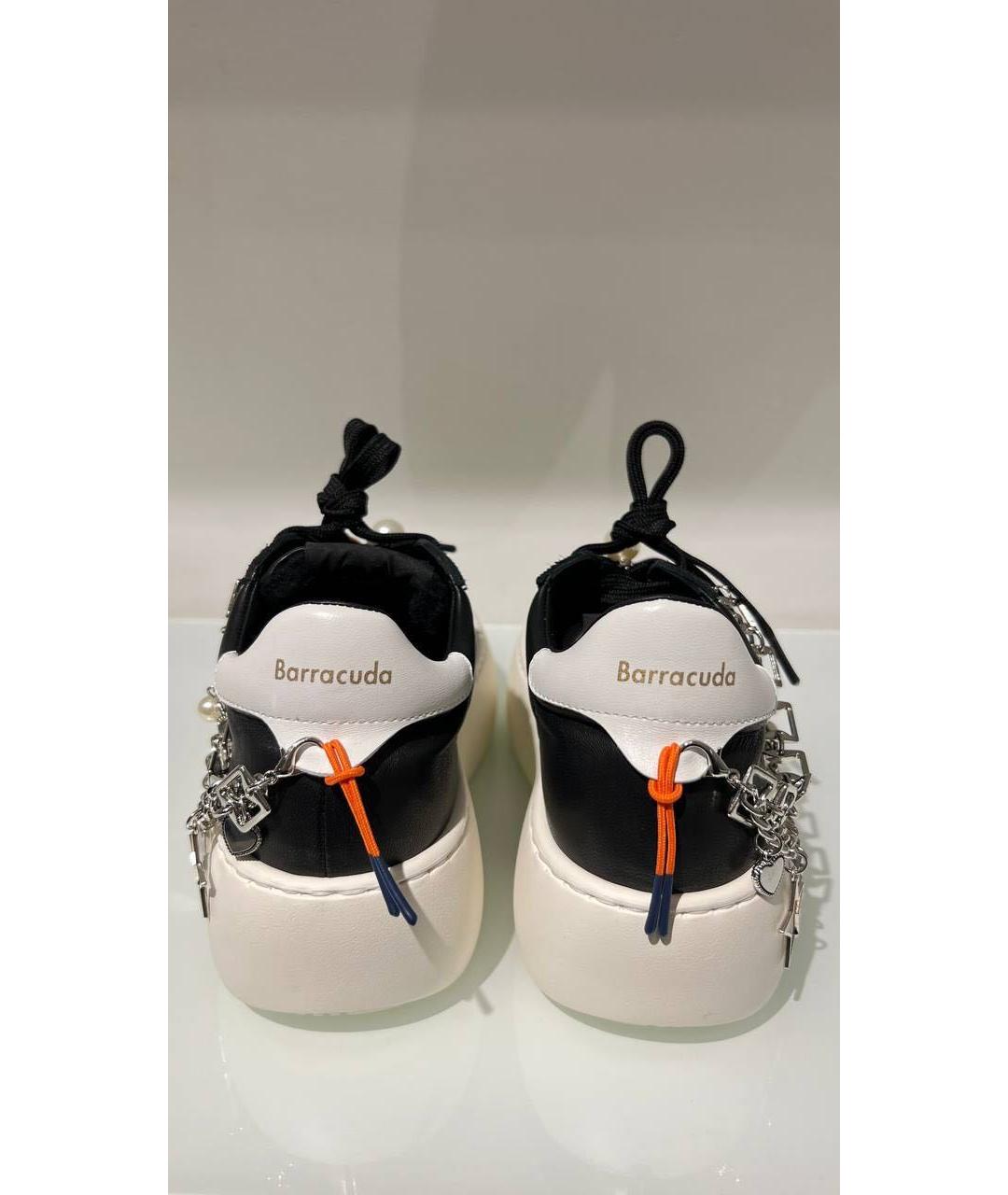 BARRACUDA Черные кожаные кеды, фото 4