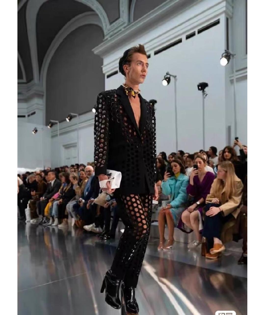 MAISON MARGIELA Темно-синий хлопковый жакет/пиджак, фото 6