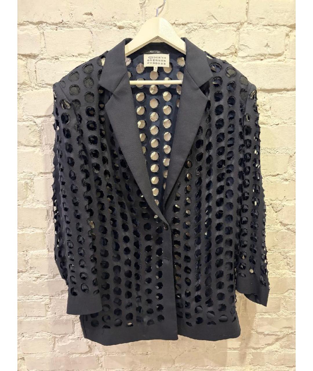 MAISON MARGIELA Темно-синий хлопковый жакет/пиджак, фото 10