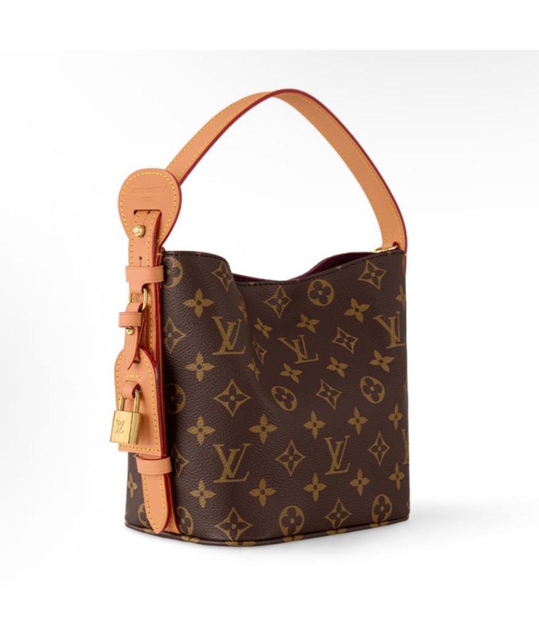 LOUIS VUITTON Коричневая сумка с короткими ручками, фото 2