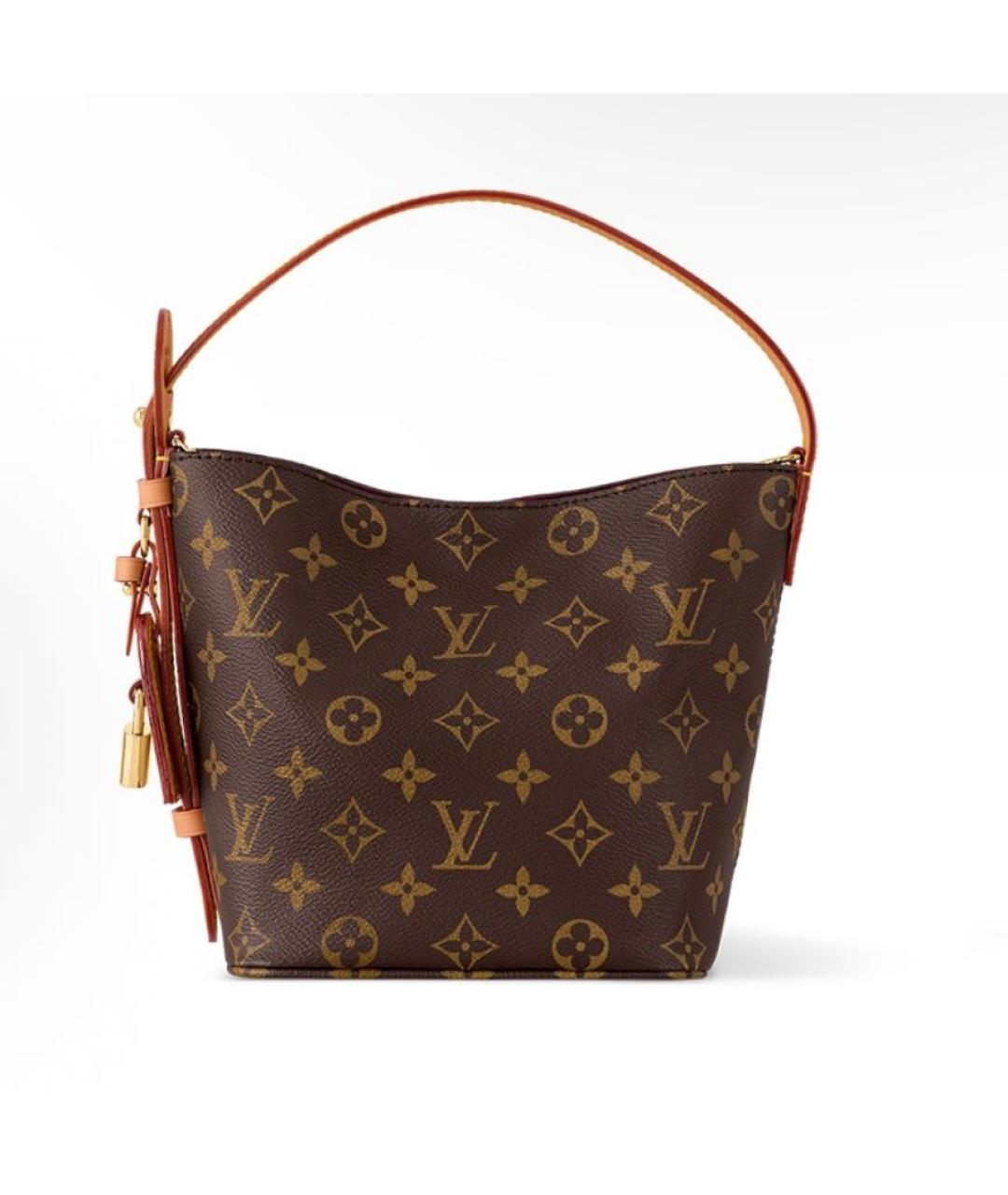 LOUIS VUITTON Коричневая сумка с короткими ручками, фото 4