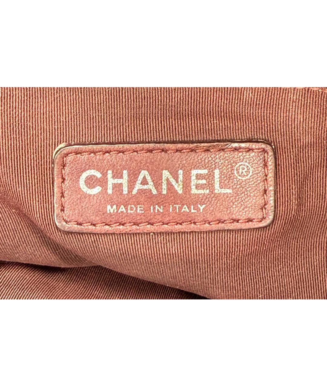 CHANEL Черная кожаная сумка тоут, фото 6