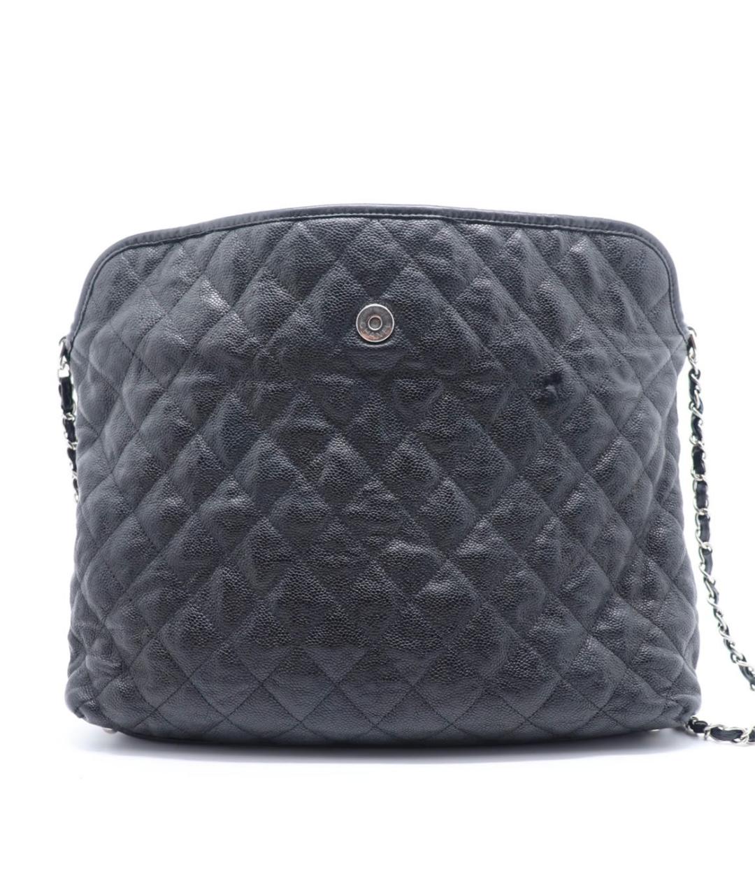 CHANEL Черная кожаная сумка тоут, фото 3