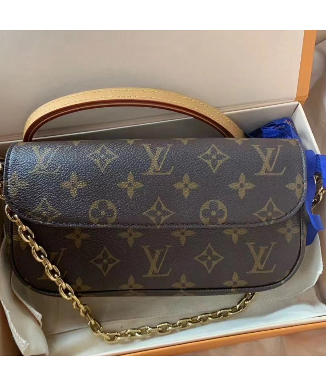 LOUIS VUITTON Коричневая сумка через плечо, фото 4
