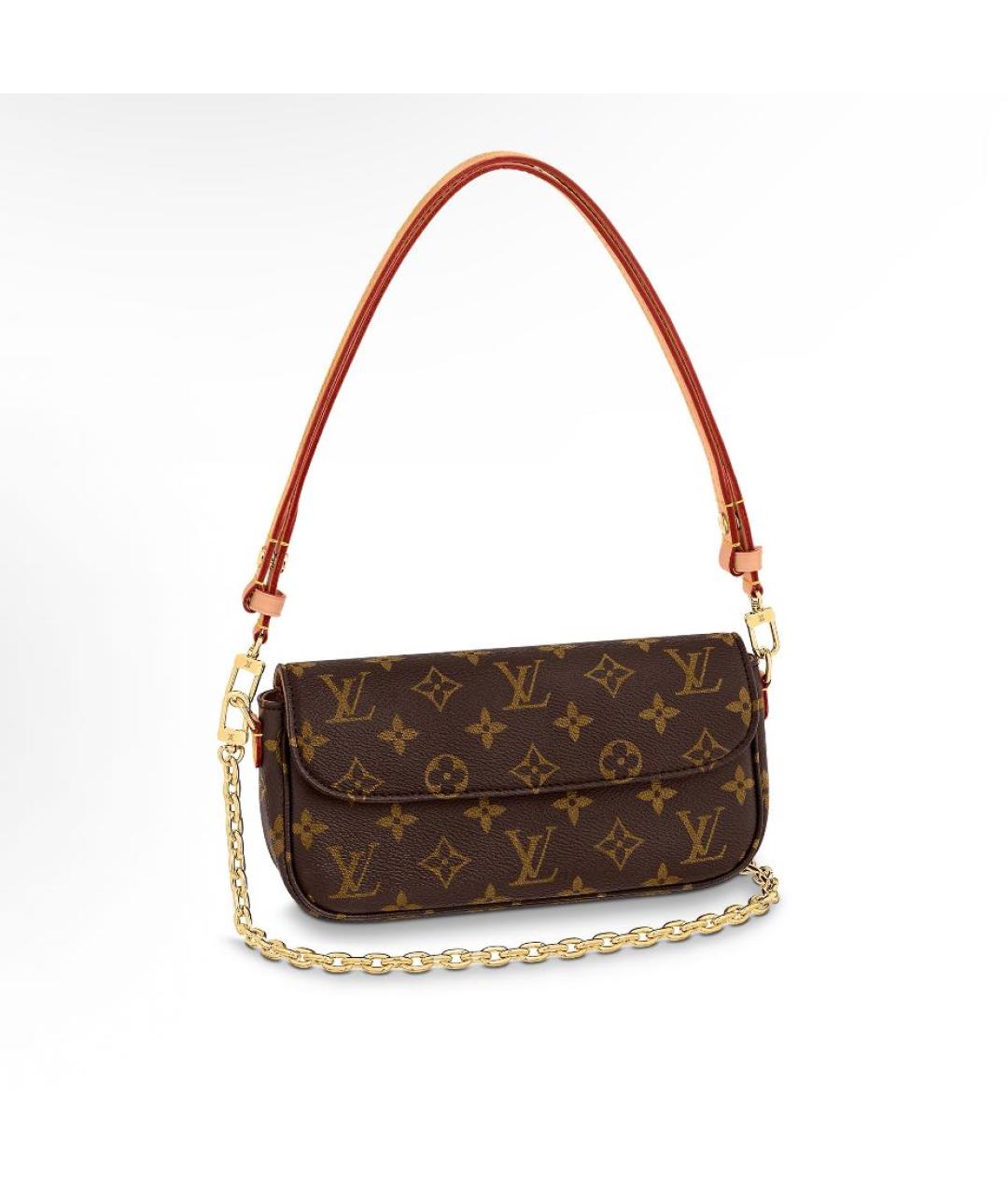 LOUIS VUITTON Коричневая сумка через плечо, фото 5